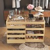 Famapy Glass Organizer Cabinet with Multi-Functional Drawers Jewelry Armoire Dresser - 3 of 4