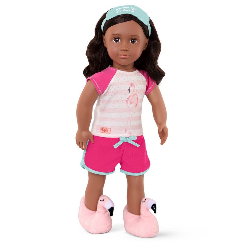 Our Generation Sleepover Pajama Outfit for 18&#34; Dolls - Flamingo Dreaming, 3 of 7