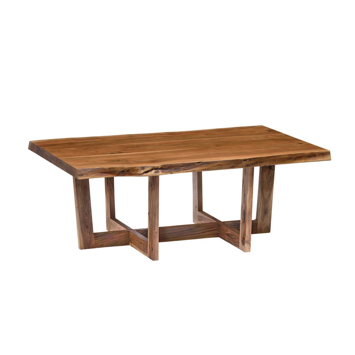 Berkshire Live Edge Wood Large Coffee Table Natural - Alaterre Furniture - thumbnail 9