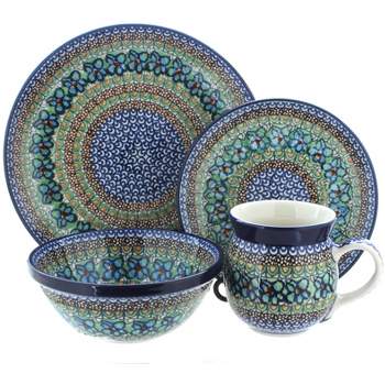 Blue Rose Polish Pottery Ceramika Artystyczna Dinnerware (16 PC)