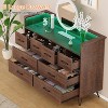 CuisinSmart 8-Drawer Dresser, Wide Bedroom Dresser Chest with Open Space, Modern Chest of Wide Drawers for Living Room, Entryway, Hallway - 3 of 4