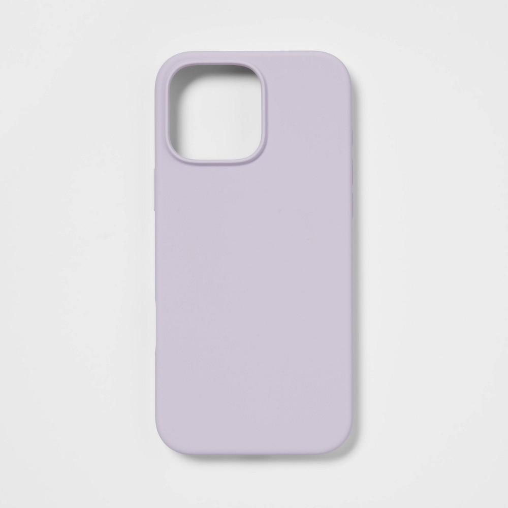 apple iphone 16 pro max silicone case for magsafe - heyday™ soft purple