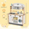 Infans Kids Play Kitchen Set Wooden Pretend Toy w/Microwave Oven & Cooking Accessories - 2 of 4