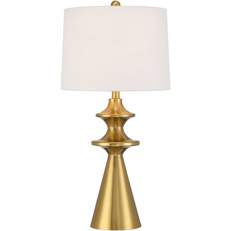 360 Lighting Farah 28 3/4" High Modern Gold Turned Cone Table Lamp, 1 of 9