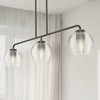 DORESshop 3-Light Black Spherical Pendant Light with Globle Glass Shade ¨C E26 Socket (Bulbs Not Included) - 3 of 4