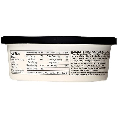 Noosa Peach Probiotic Whole Milk Yoghurt 8oz Target