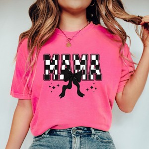 Simply Sage Market Mama Checkered Coquette Garment Dyed Tee - 1 of 4