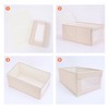 REGALWOVEN Foldable Decorative Storage Bin with Handles for Clothing Organizer 2 Pcs - 3 of 4