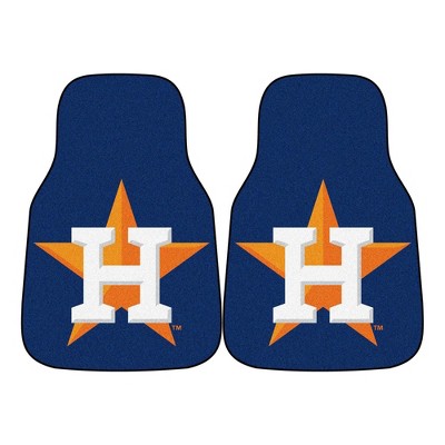 MLB Houston Astros Carpet Car Mat Set - 2pc