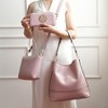 MKF Collection Wren Vegan Leather Women’s Hobo with Pouch and Wristlet Wallet by Mia K- 3 pieces - 3 of 4