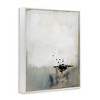 Stupell Industries Neutral Beige Abstract Painting Black Ink Splatter Framed Giclee Art - 2 of 4