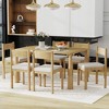 Merax 7-Piece Retro Dining Table Set for 6 - 2 of 4