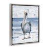 Stupell Industries Rustic Nautical Pelican Floating Frame Canvas Art - 2 of 4