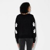 Women's Ghost Graphic Cardigan - Black - 3 of 3