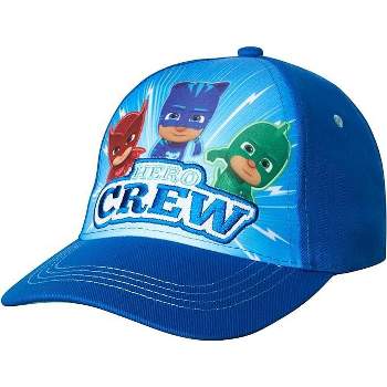 PJ Masks Boys Cotton Baseball Cap with Embroidery, Kids Ages 4-7 (Blue)