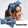 Unique Bargains Women's Double Bow Knot Fashion Headband 1.34 Inch Wide 1 Pc - 2 of 4