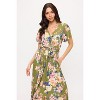 WEST K Women's Georgia Faux-Wrap Maxi Dress with High-Low Hem and Tie Waist - 4 of 4