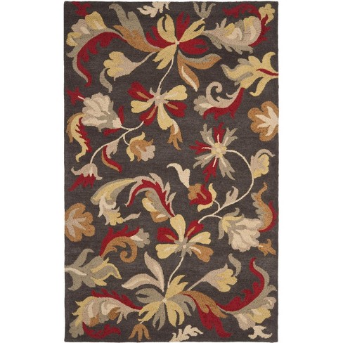 Jardin Jar459 Hand Tufted Area Rug - Dark Grey/multi - 4'x6' - Safavieh ...