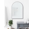 Yetta 36"X24" Arched Wall Mirror Arched Vanity Mirror Metal Frame Wall Mounted Cosmetic Mirror Entryway Wall Mirror-The Pop Home - 4 of 4