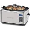 Cuisinart 6.5 Quart Programmable Slow Cooker, Brushed Stainless Steel - 2 of 3