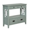 NicBex 36" Farmhouse Console Table Entryway Table with 4 Drawers and 1 Storage Shelf for Living Room, Entryway, Hallway - 3 of 4