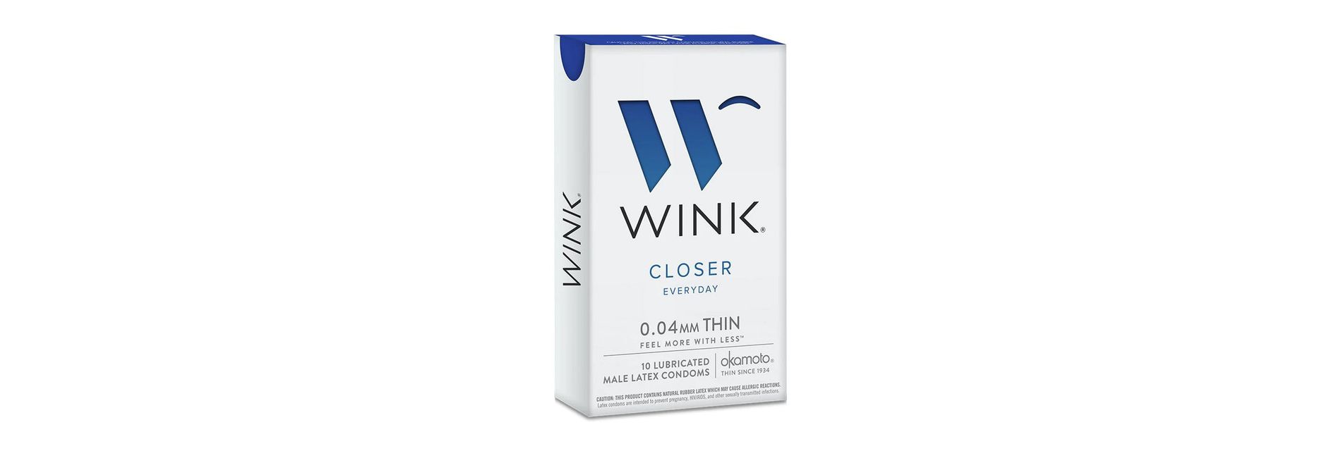 Wink Closer Everyday Thin Lubricated Condom 0.04mm, 10 Ct