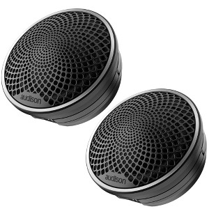 Audison AV 1.1 II Set 1.1 in. (28mm) Tweeters include OEM mounting hardware and Grilles - 1 of 4