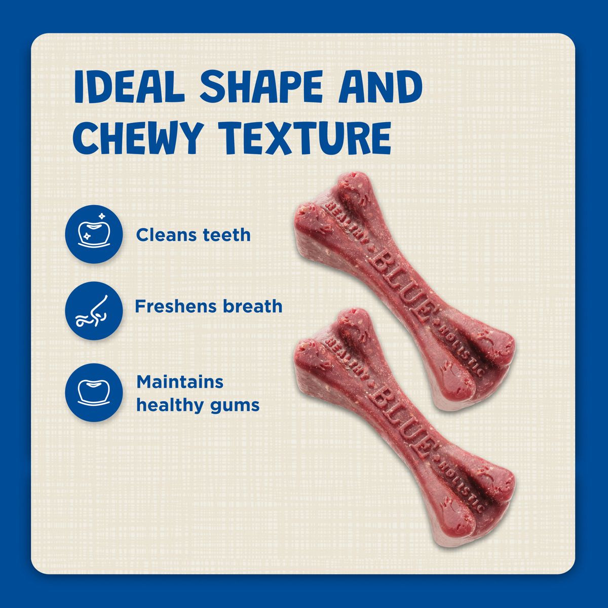Blue Buffalo Dental Bones Large Natural Chew Dog Treats - thumbnail 4