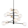 Artcraft Lighting Aurelia 12 - Light Chandelier in  Black/Brushed Brass - 3 of 4