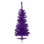 Northlight 4' Purple Artificial Tinsel Christmas Tree, Unlit