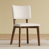 Mid-Century Modern Dining Chairs Set of 2, Solid Wood Frame Upholstered Seat Chairs for Kitchen, Living Room or Dining Room-Tanpinhause - 2 of 4