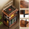 MOEPISY Small Record Player Stand with Vinyl Storage Cabinet - 4 of 4