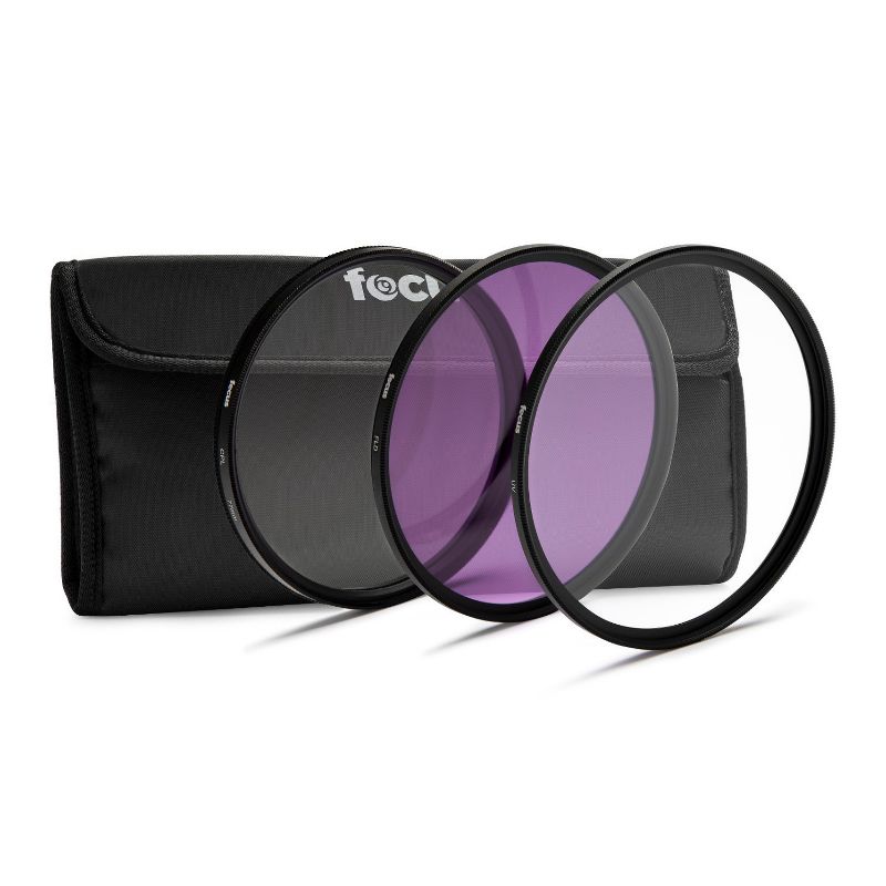 Focus Camera 40.5mm 3-Piece UV, CPL, FLD Lens Filter Kit, 1 of 4