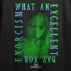 The Exorcist What An Excellent Day For Exorcism Crew Neck Short Sleeve Women's Black Crop T-shirt - 2 of 3
