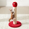 Heynemo 20" Cat Scratching Post, Sisal Cat Scratcher with Interactive Hanging Toy, Monster Scratch Pole for Indoor Cats, Cute Cat Scratch Post - 2 of 4