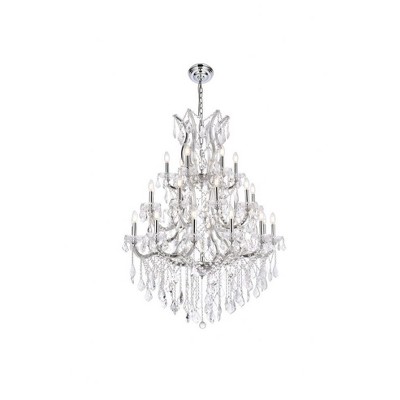 Elegant Lighting Maria Theresa 28 - Light Chandelier in  Chrome