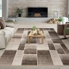 Area Rug Modern Geometric Patchwork , Indoor Rugs for Living Room, Bedroom, Throw Carpet Floor Decor for Entryway Dining Room Office Nursery - 2 of 4