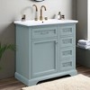 36" Bathroom Vanity with Ceramic Undermount Sink, 2 Tip-Out Drawers, Soft-Close Hinges, Adjustable Shelf and Modern Storage Design - 3 of 4