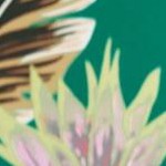 clover green tropical floral