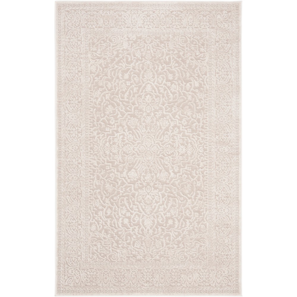 4'x6' Mariam Floral Loomed Area Rug Cream/Ivory - Safavieh