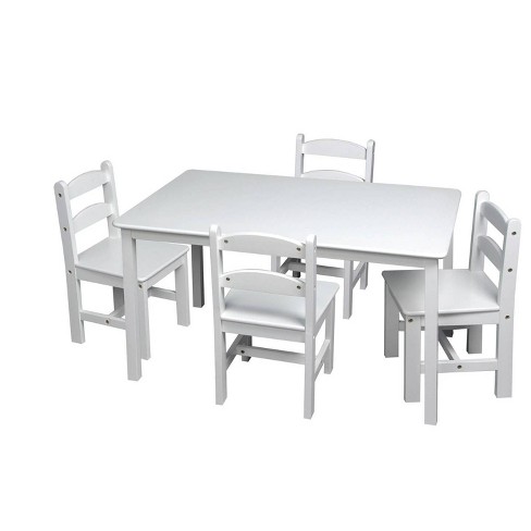 Childrens rectangular shop table and chairs