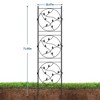 2 Pack 72x20In Garden Trellis for Climbing Plants Outdoor, Black Metal Iron Trellis for Vines, Flowers - Plant Trellis Outdoor, Patio & Garden Decor - 4 of 4