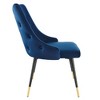 Modway Adorn Tufted Performance Velvet Dining Side Chair, Navy 25D x 22W x 34H Inch - 2 of 4