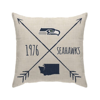 NFL Seattle Seahawks Cross Arrow Decorative Throw Pillow