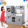 COZONY Wooden Play Kitchen Set with Responsive Effects, Pretend Play Kitchen with Cookware Accessories for Toddlers and Kids - 4 of 4
