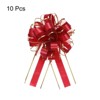 Unique Bargains Christmas Wedding Gift Wrapping Large Pull Bow 10 Pcs - 3 of 4