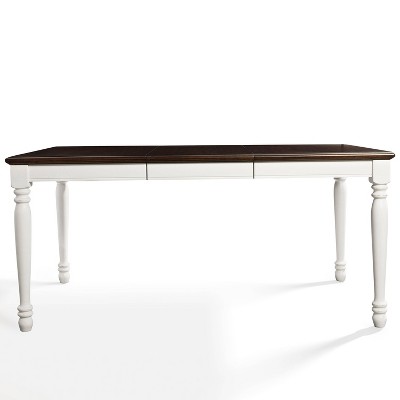 Shelby Extendable Solid Hardwood Dining Table in Antique White