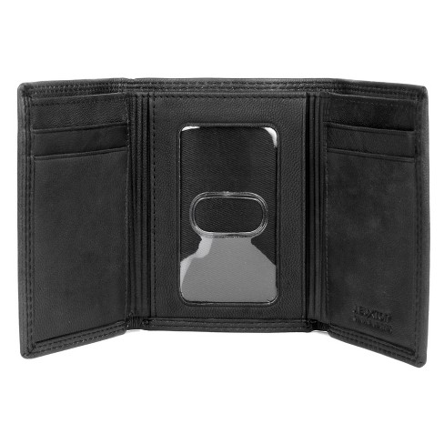 J. Buxton Hunt Rfid Blocking Three-fold Leather Wallet - Black : Target