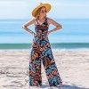 Women's Tropical Floral Print Wide Leg Jumpsuit - Cupshe - 4 of 4