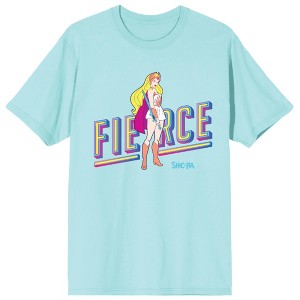 She-Ra Princess of Power Fierce Women's Blue Glass T-shirt - 1 of 3